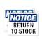 Signmission Return To Stock, 10 in W x Rectangle, Plastic OS-2PACK-NS-P-710-L-18101 - alternate 1